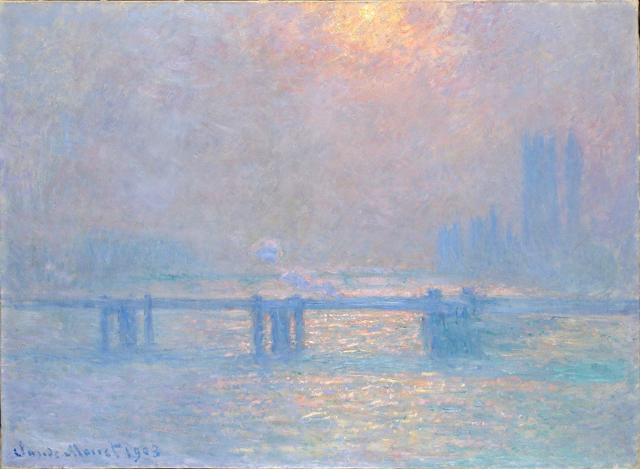 De Theems bij Charing-Cross door Claude Monet
