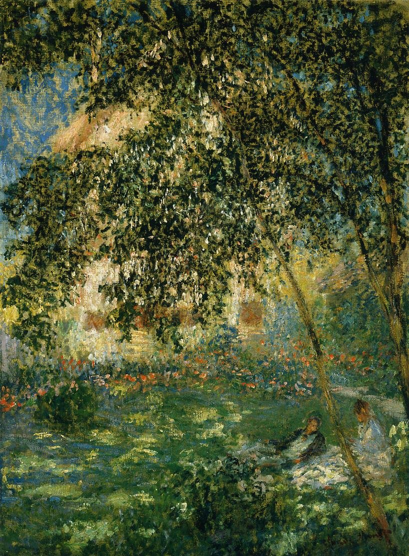 Rust in de tuin, Argenteuil door Claude Monet