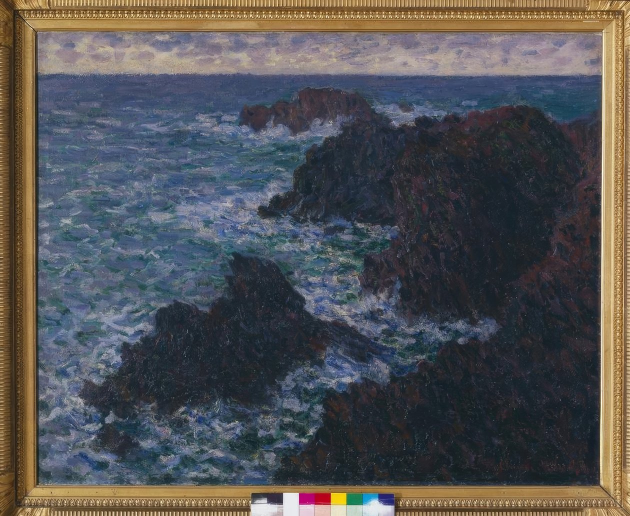 De rotsen van Belle-Ile; de wilde kust door Claude Monet