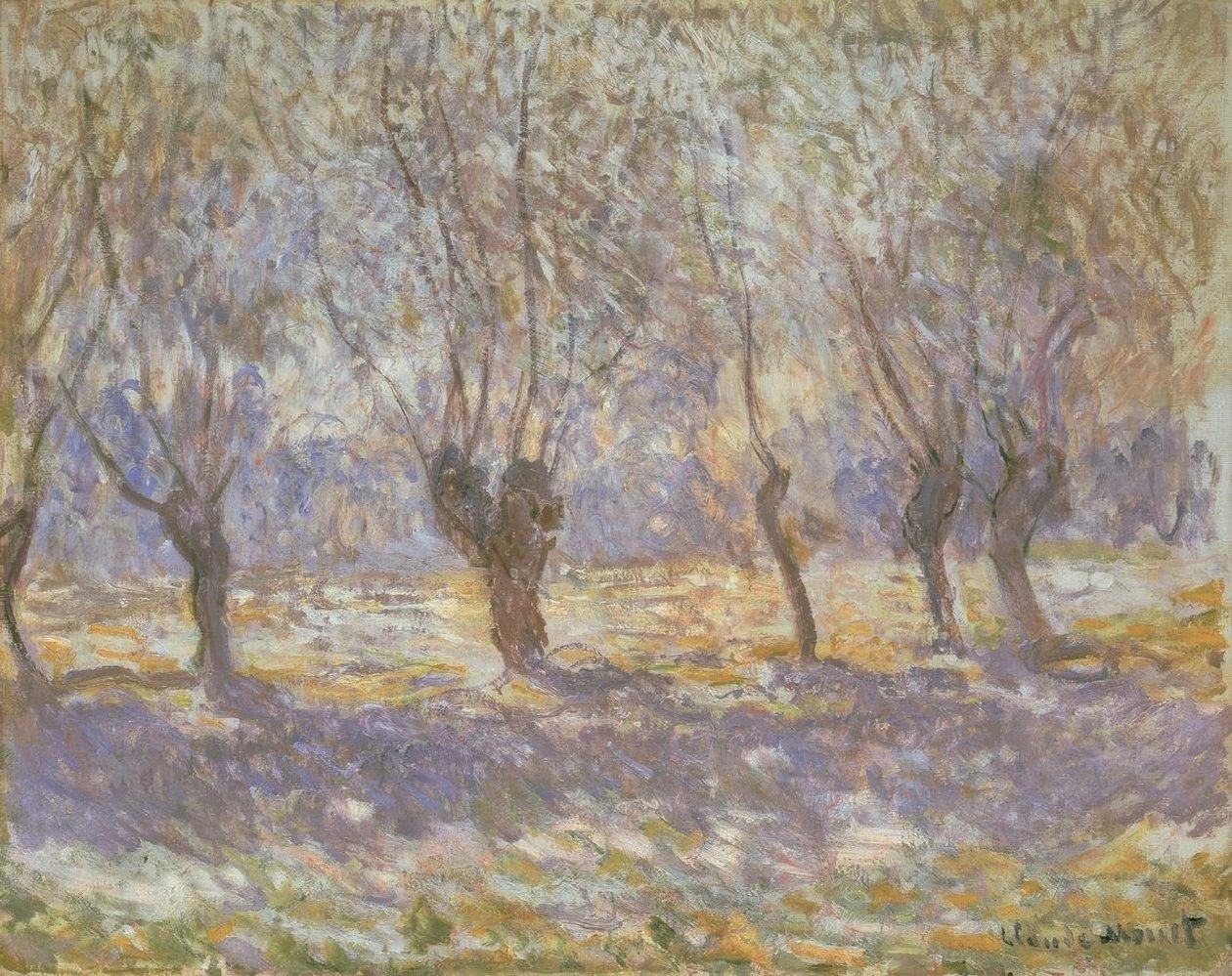 De wilgen, Giverny door Claude Monet