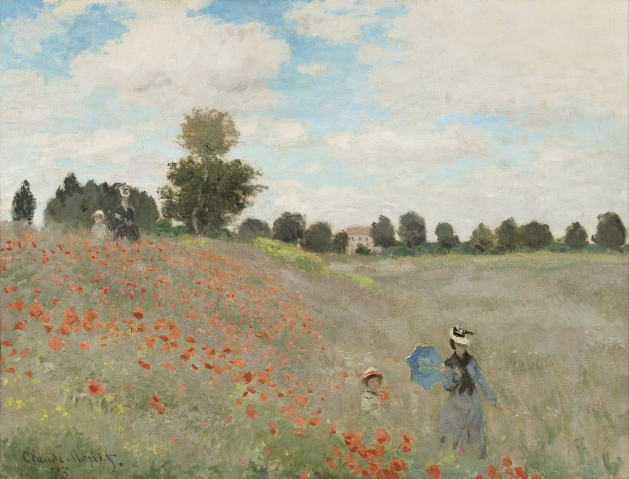 Klaprozenveld door Claude Monet