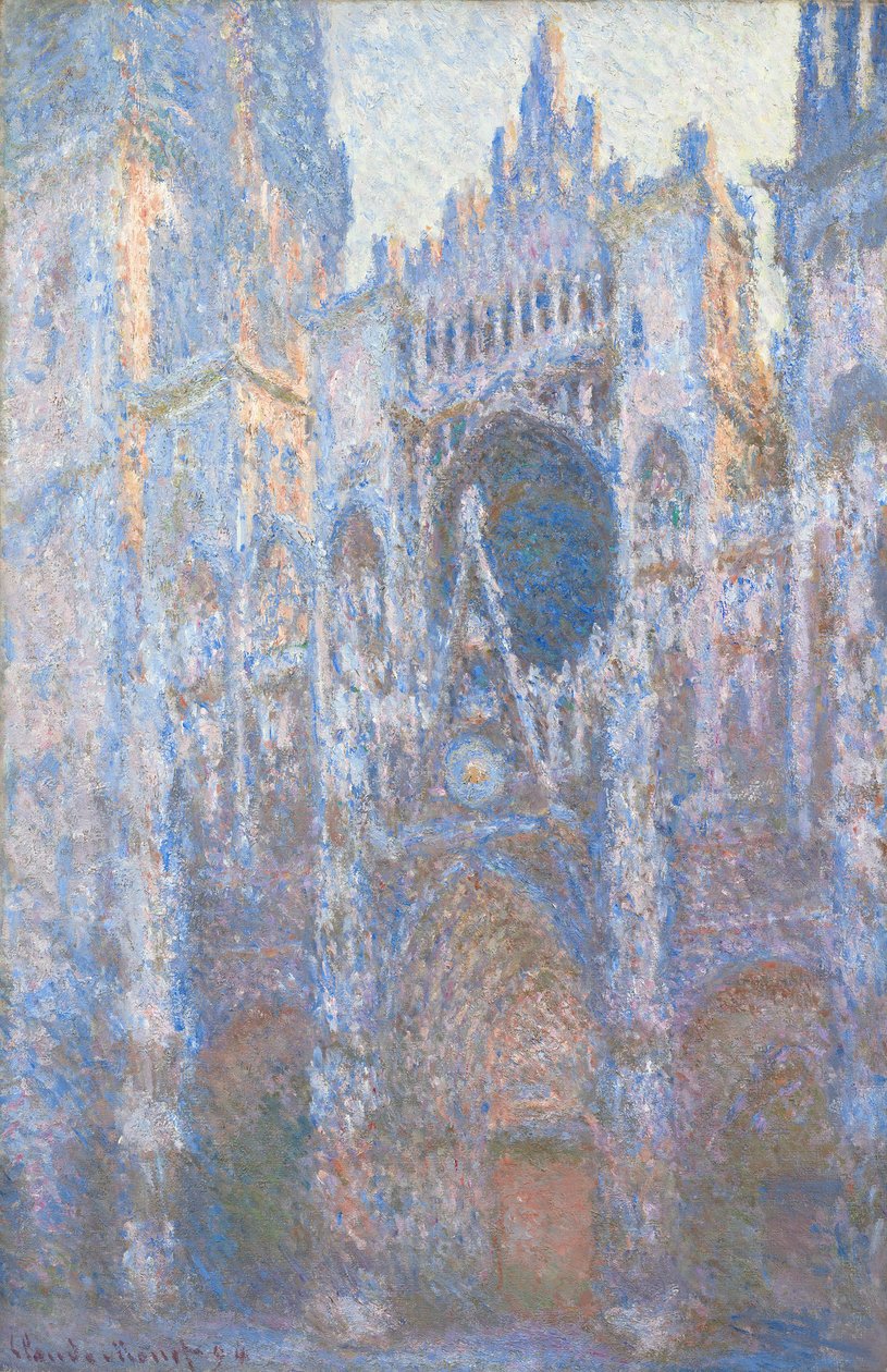 Kathedraal van Rouen, Westgevel, 1894 door Claude Monet