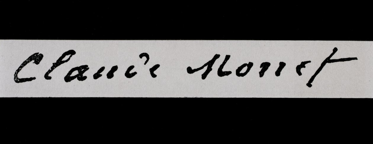 Handtekening van Claude Monet door Claude Monet