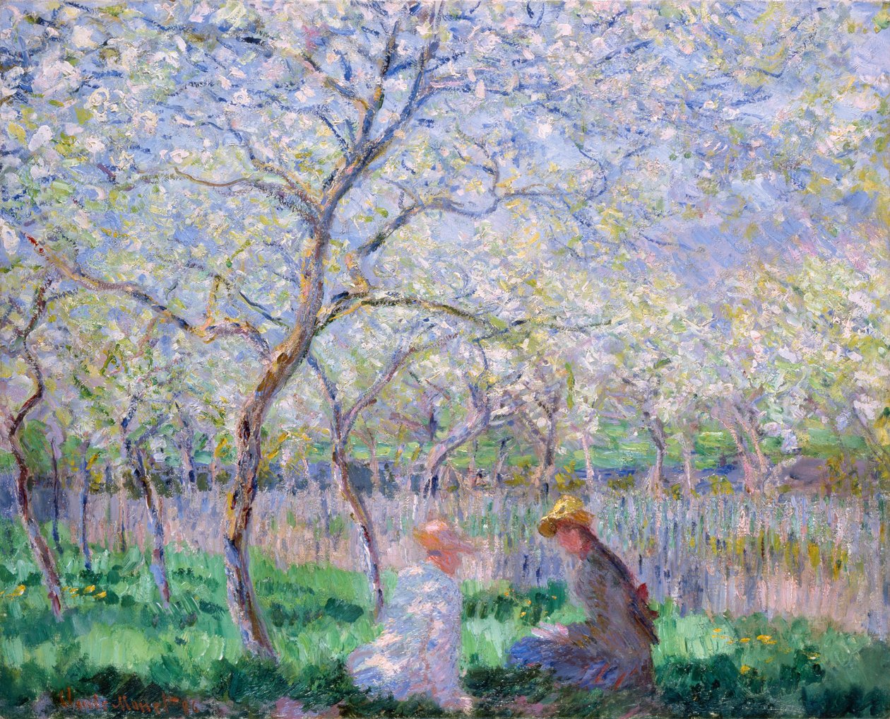 Lente, 1886 door Claude Monet