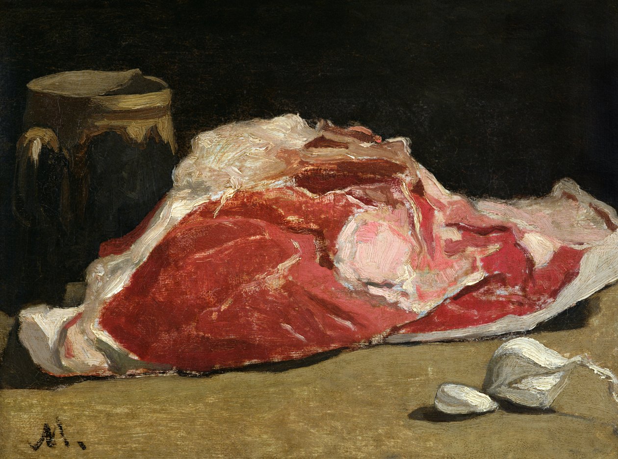 Stilleven, het Stuk Vlees, 1864 door Claude Monet