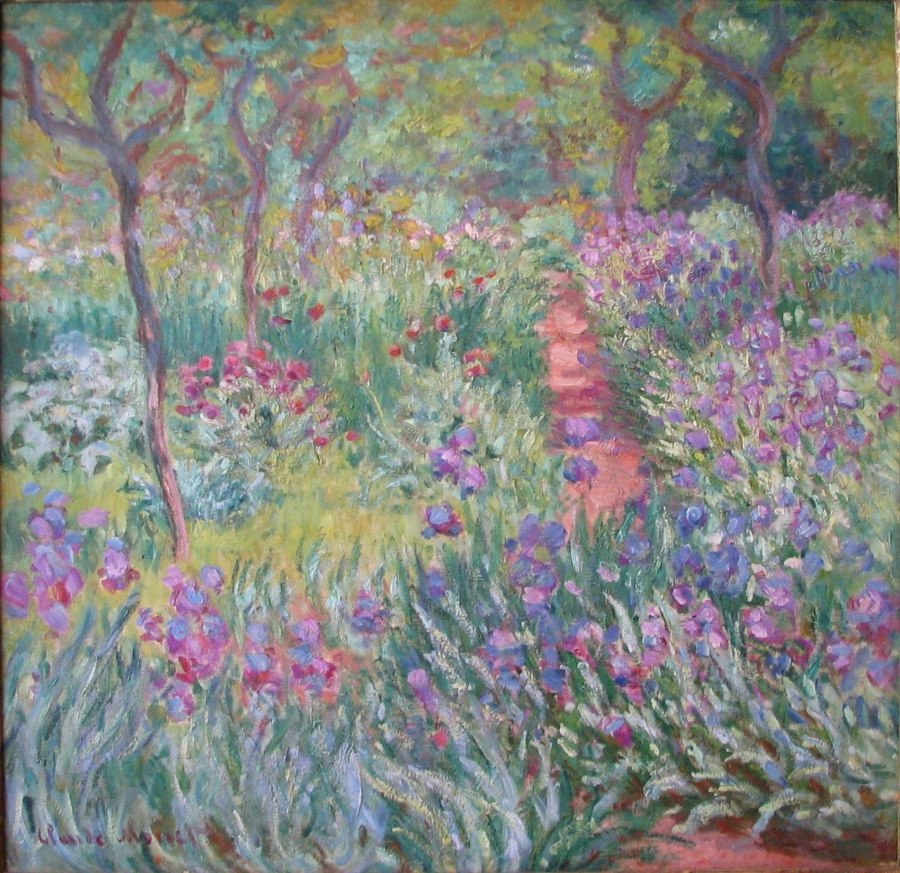 De Tuin van de Kunstenaar in Giverny door Claude Monet