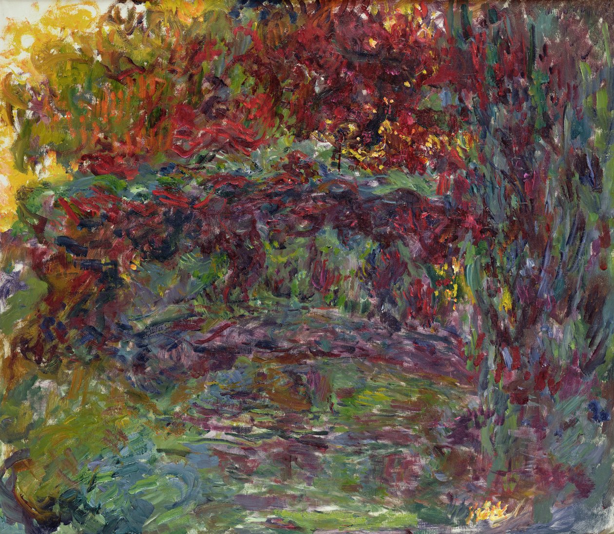 De Japanse brug in Giverny, 1918-24 door Claude Monet