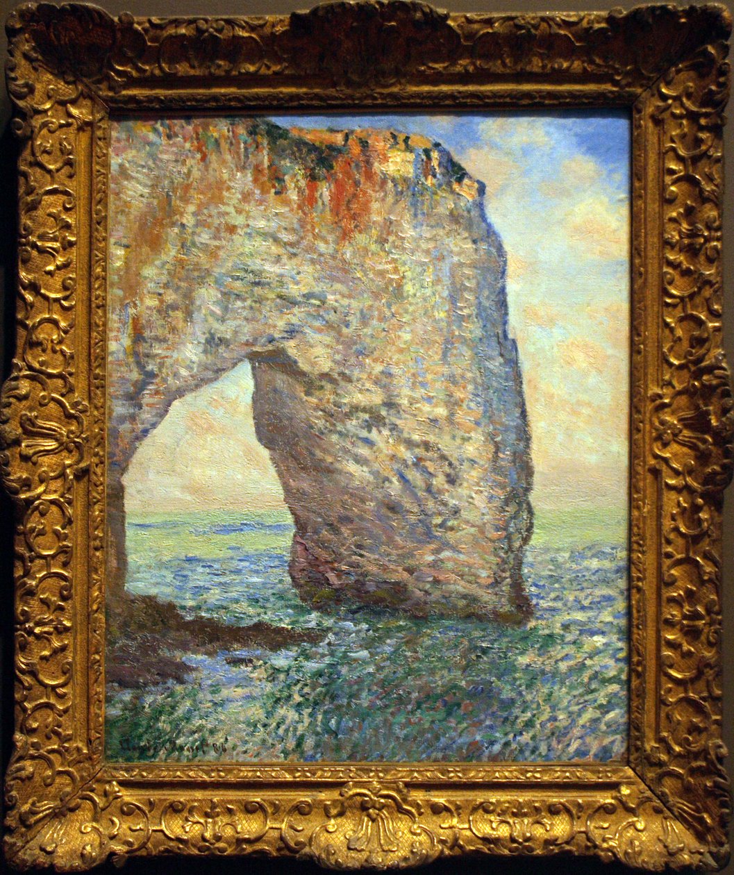 De Manneporte bij Étretat door Claude Monet
