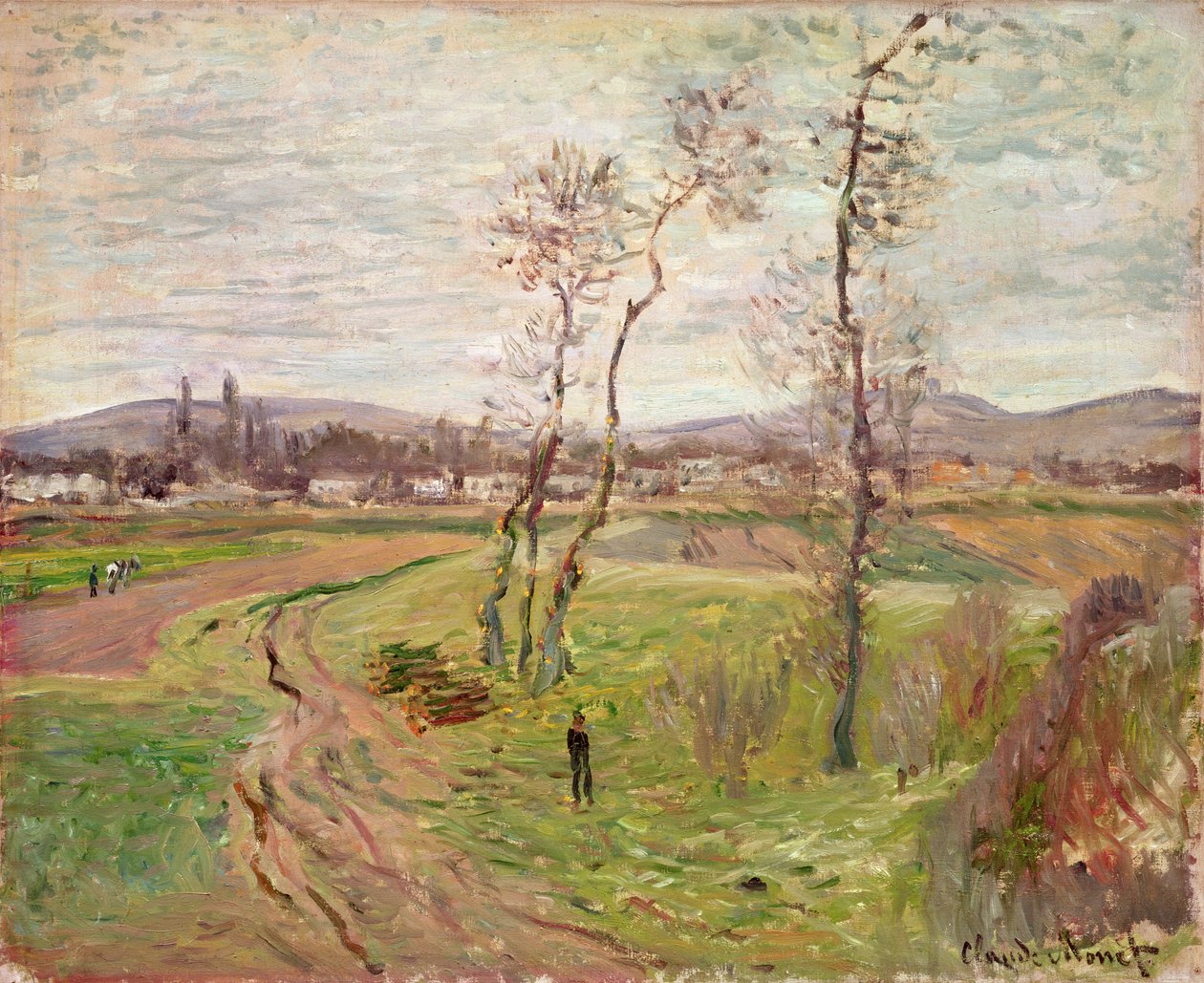 De Vlakte bij Gennevilliers, 1877 door Claude Monet