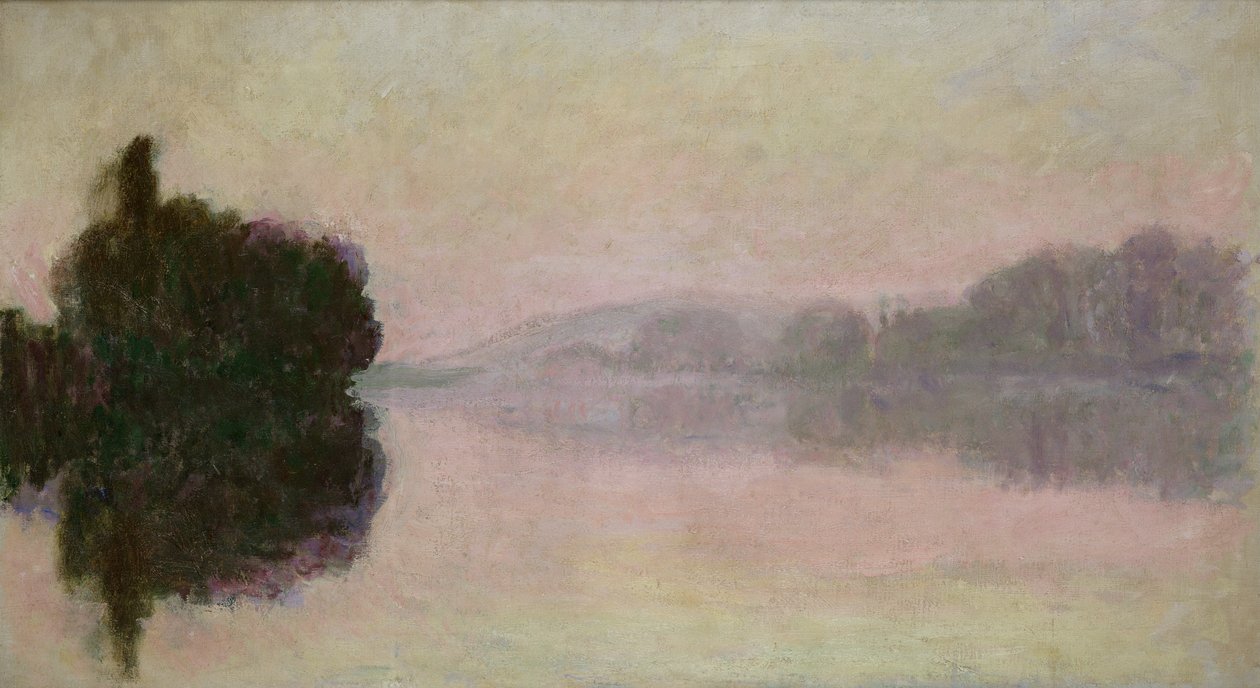 De Seine bij Port-Villez, Avond Effect, 1894 door Claude Monet