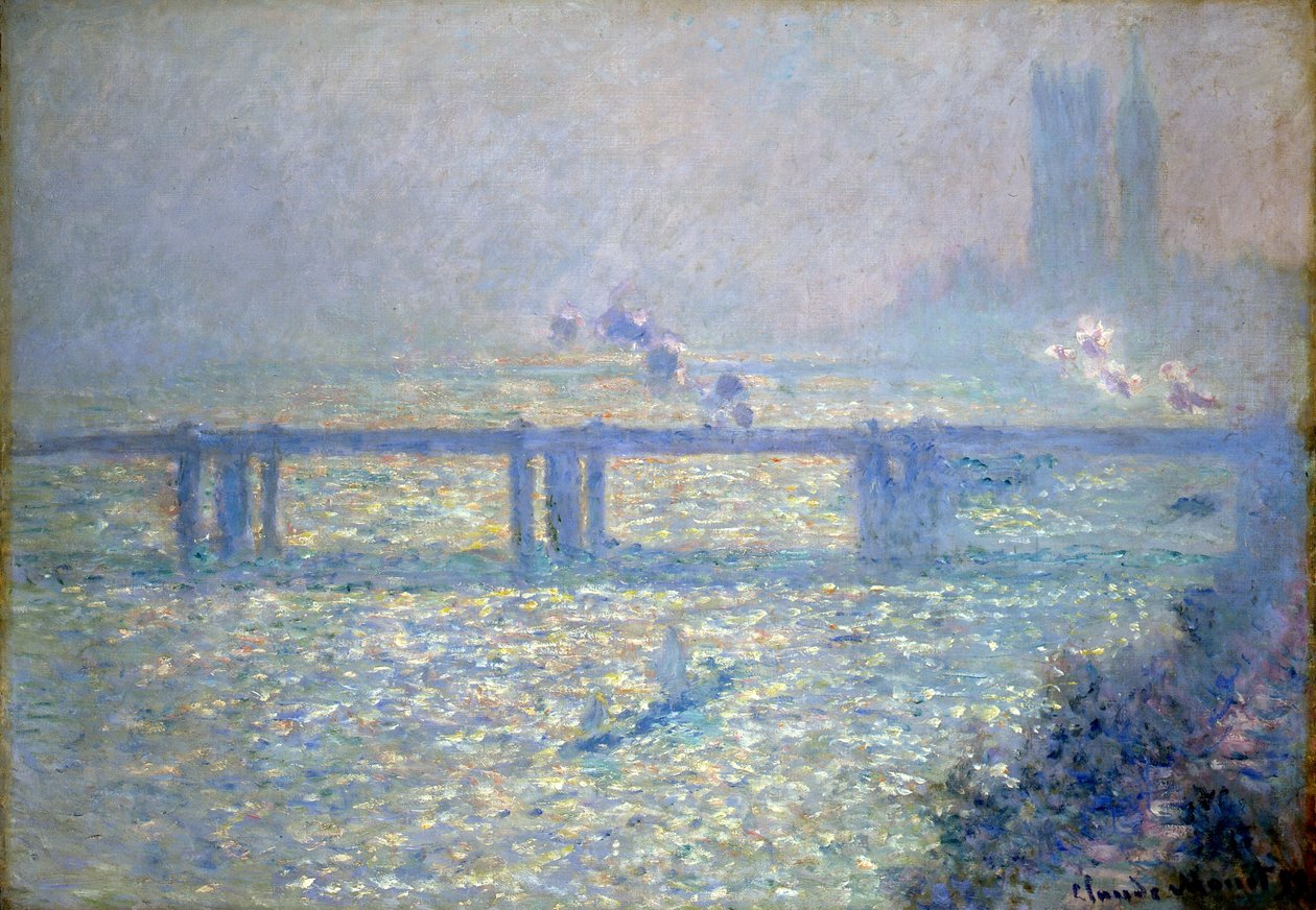 De Theems bij Charing Cross Bridge, Londen, 1899 door Claude Monet