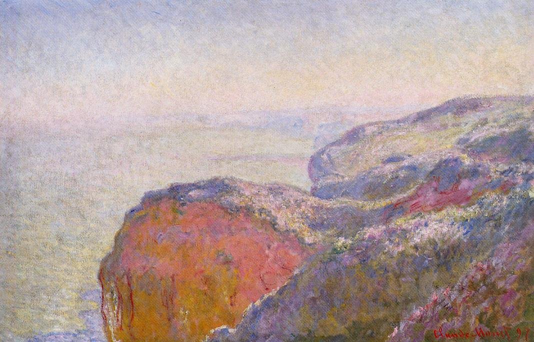 Val-Saint-Nicolas, nabij Dieppe in de ochtend door Claude Monet