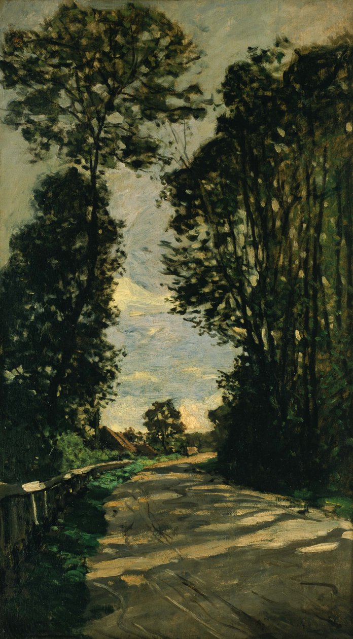 Wandeling (Weg van de Boerderij Saint-Siméon) door Claude Monet