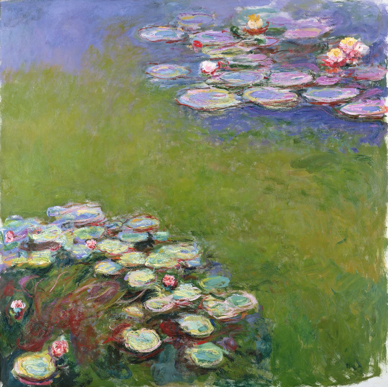Waterlelies, 1914-17 door Claude Monet