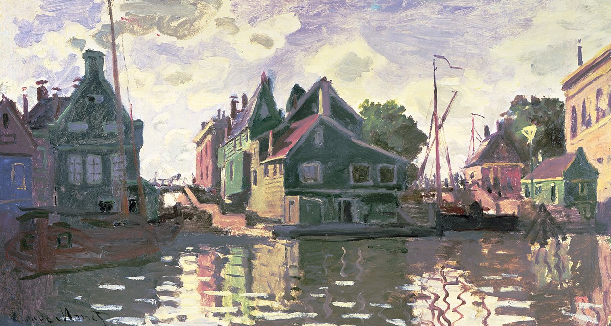 Zaandam door Claude Monet