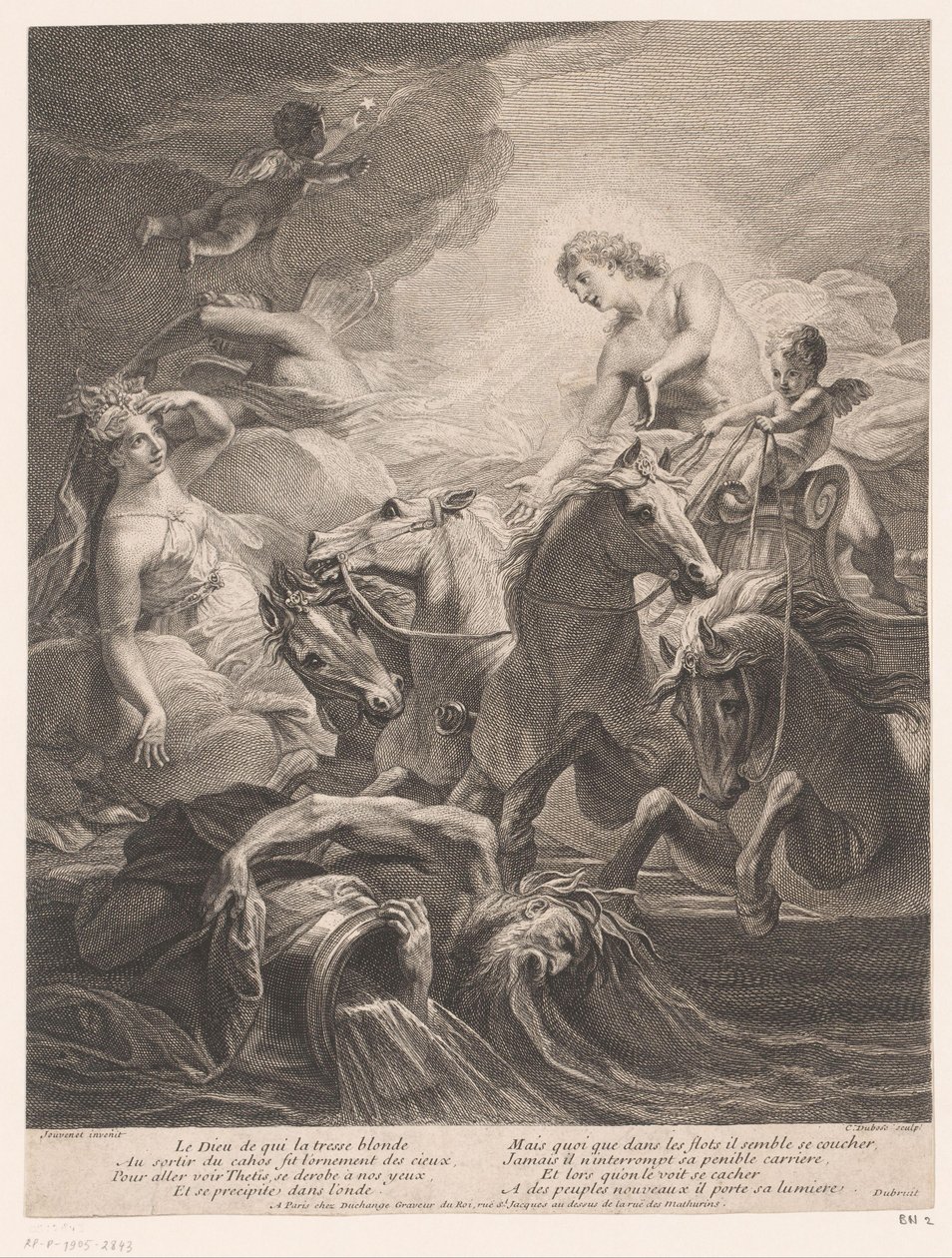 Apollo bezoekt Thetis door Claude Dubosc