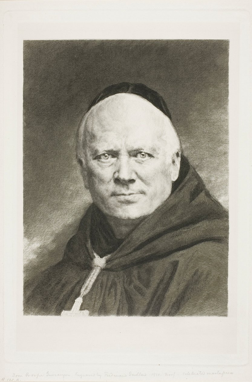 Dom Prosper Guéranger, abt van Solesmes door Claude Ferdinand Gaillard