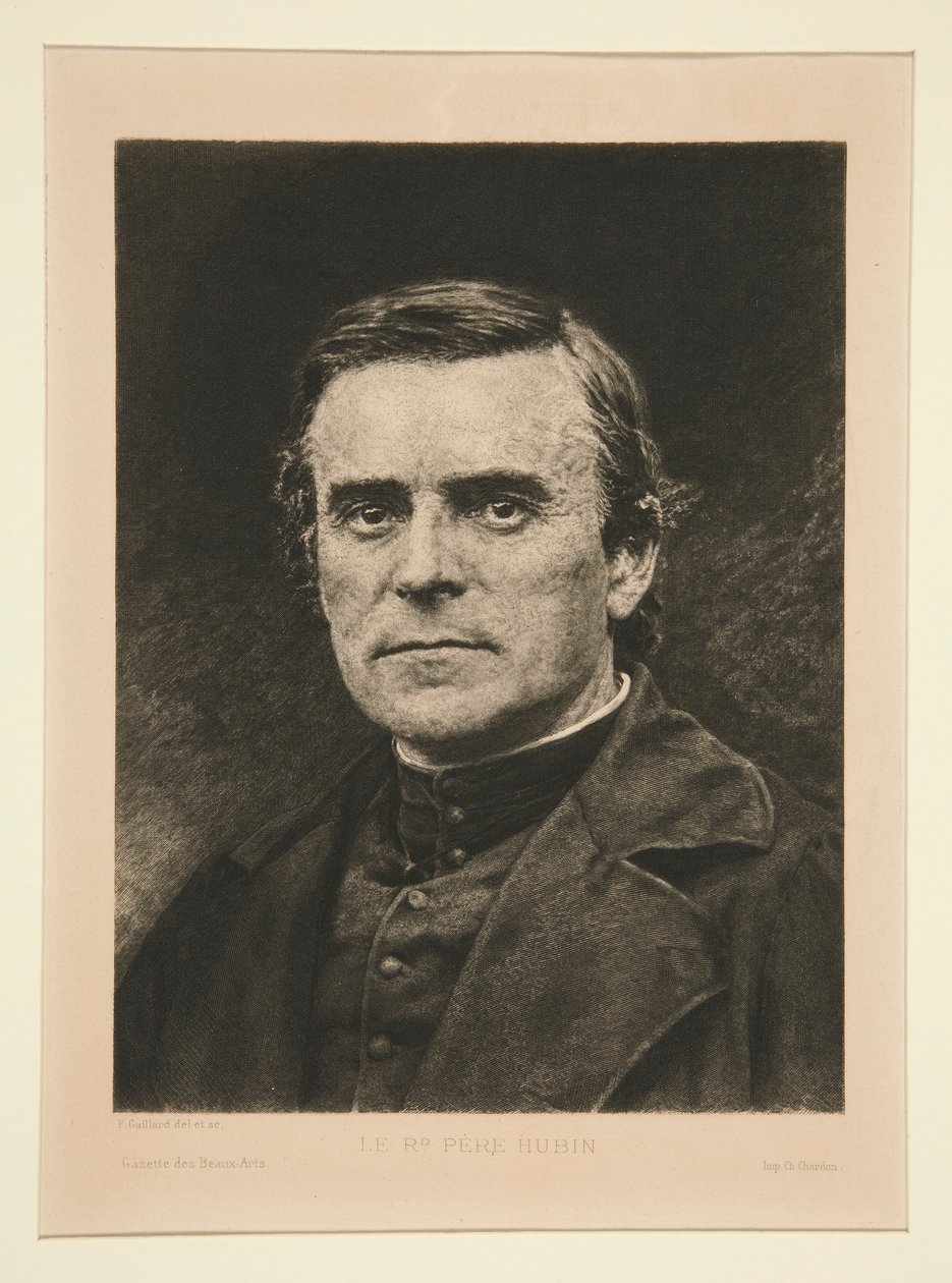 Le Rd. Pere Hubin door Claude Ferdinand Gaillard