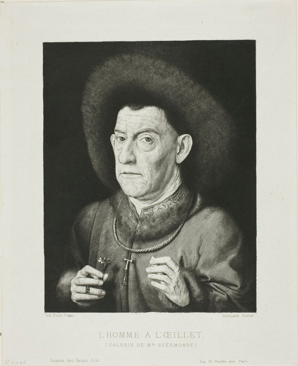 De man met de roze door Claude Ferdinand Gaillard