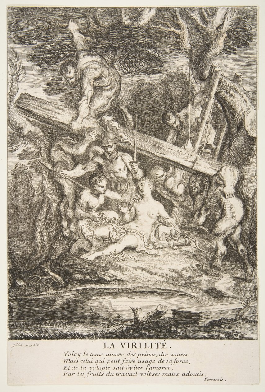 Mannelijkheid door Claude Gillot
