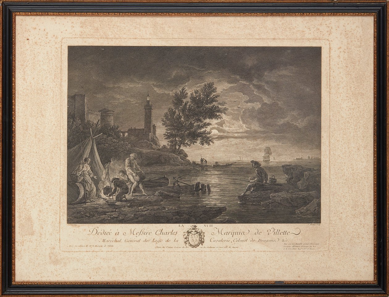 Franse staalgravures door Claude Joseph (after) Vernet