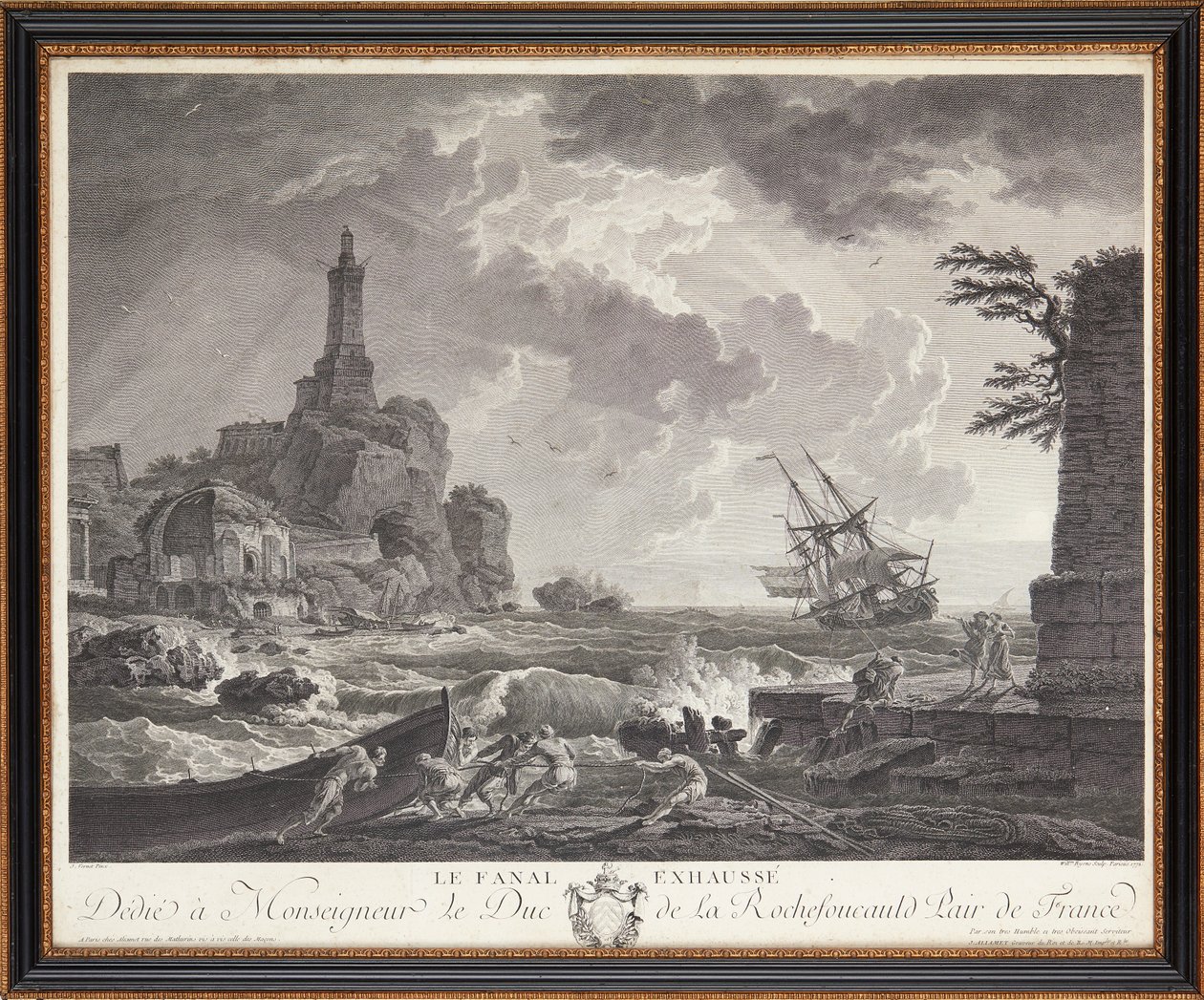 Franse Stalen Gravures door Claude Joseph (after) Vernet