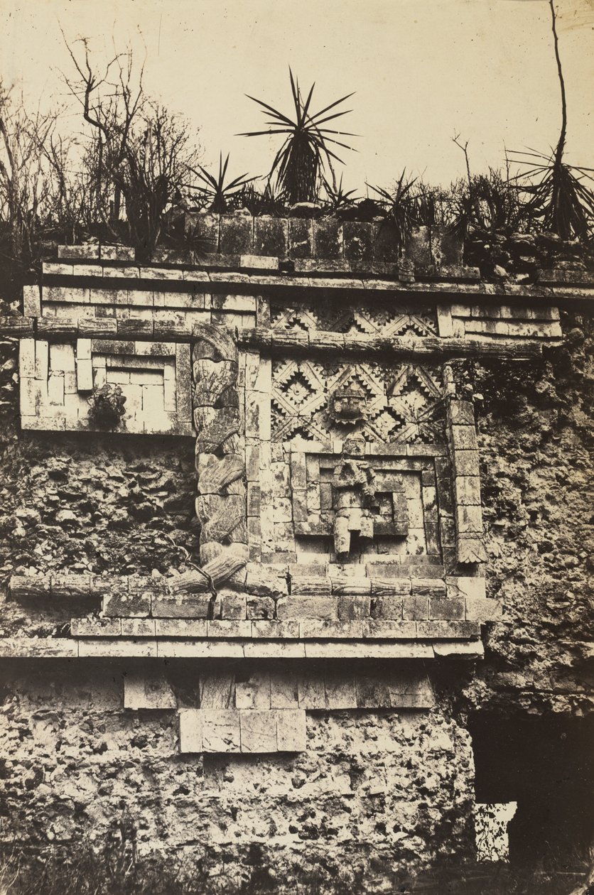 Het Klooster, Uxmal door Claude Joseph Désiré Charnay