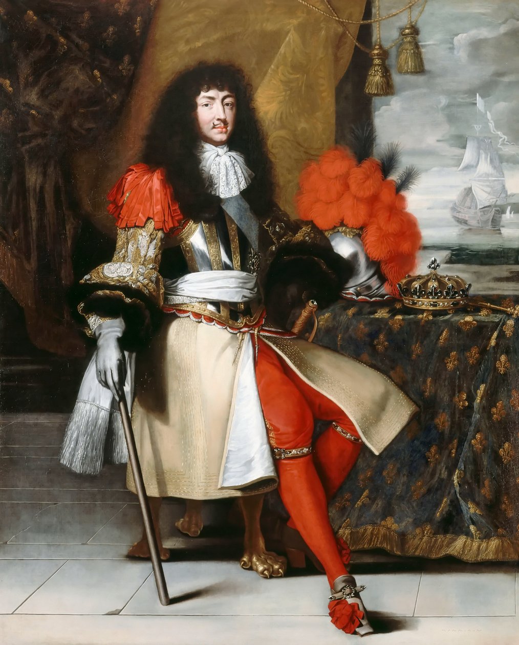 Lodewijk XIV, Koning van Frankrijk 1638-1715 door Claude Lefebvre