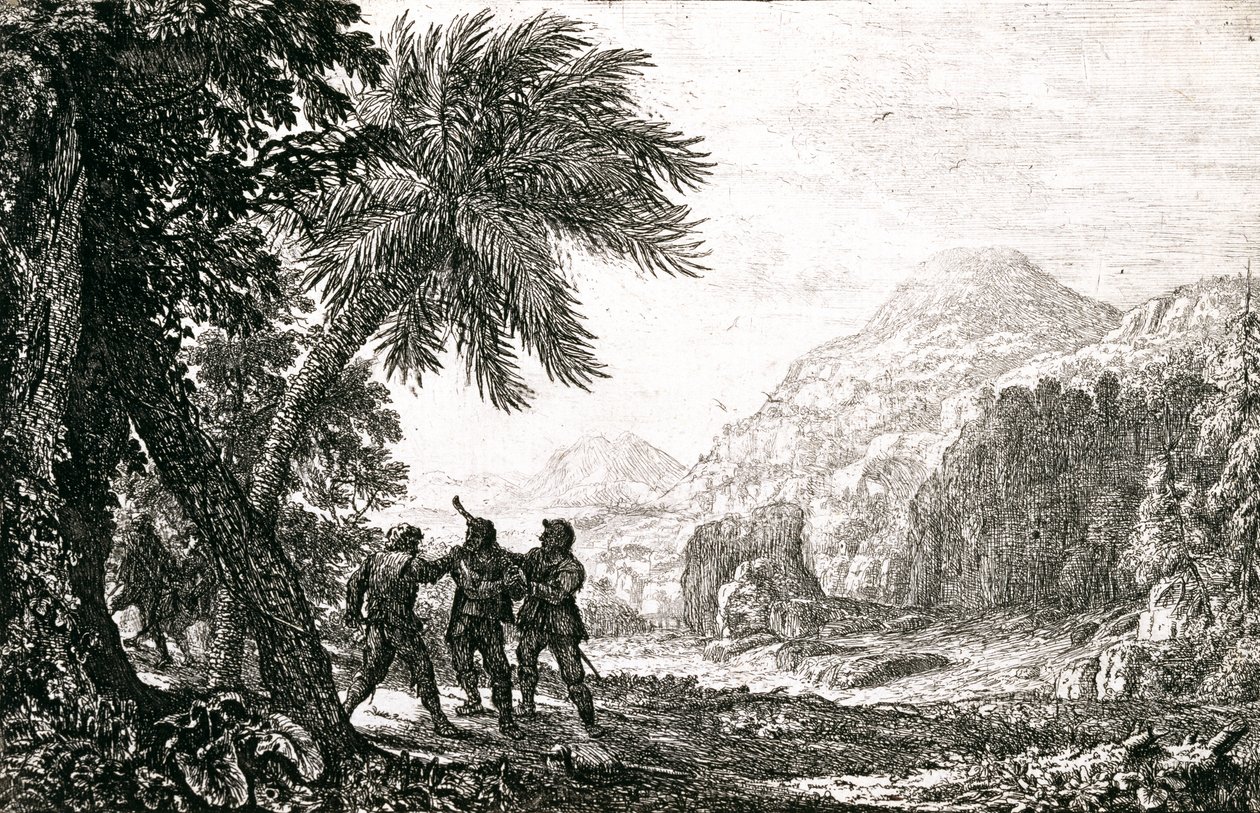 Landschap met bandieten door Claude Lorrain