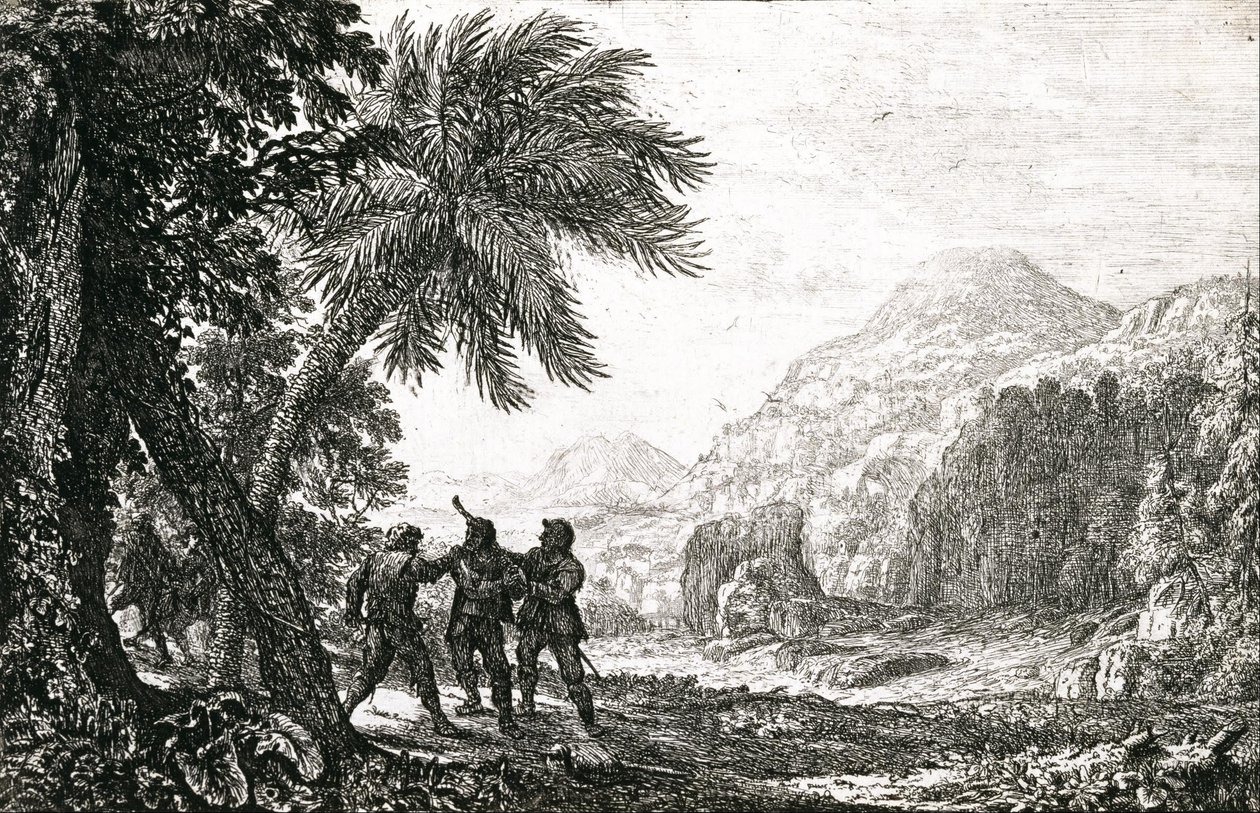 Landschap met brigands door Claude Lorrain