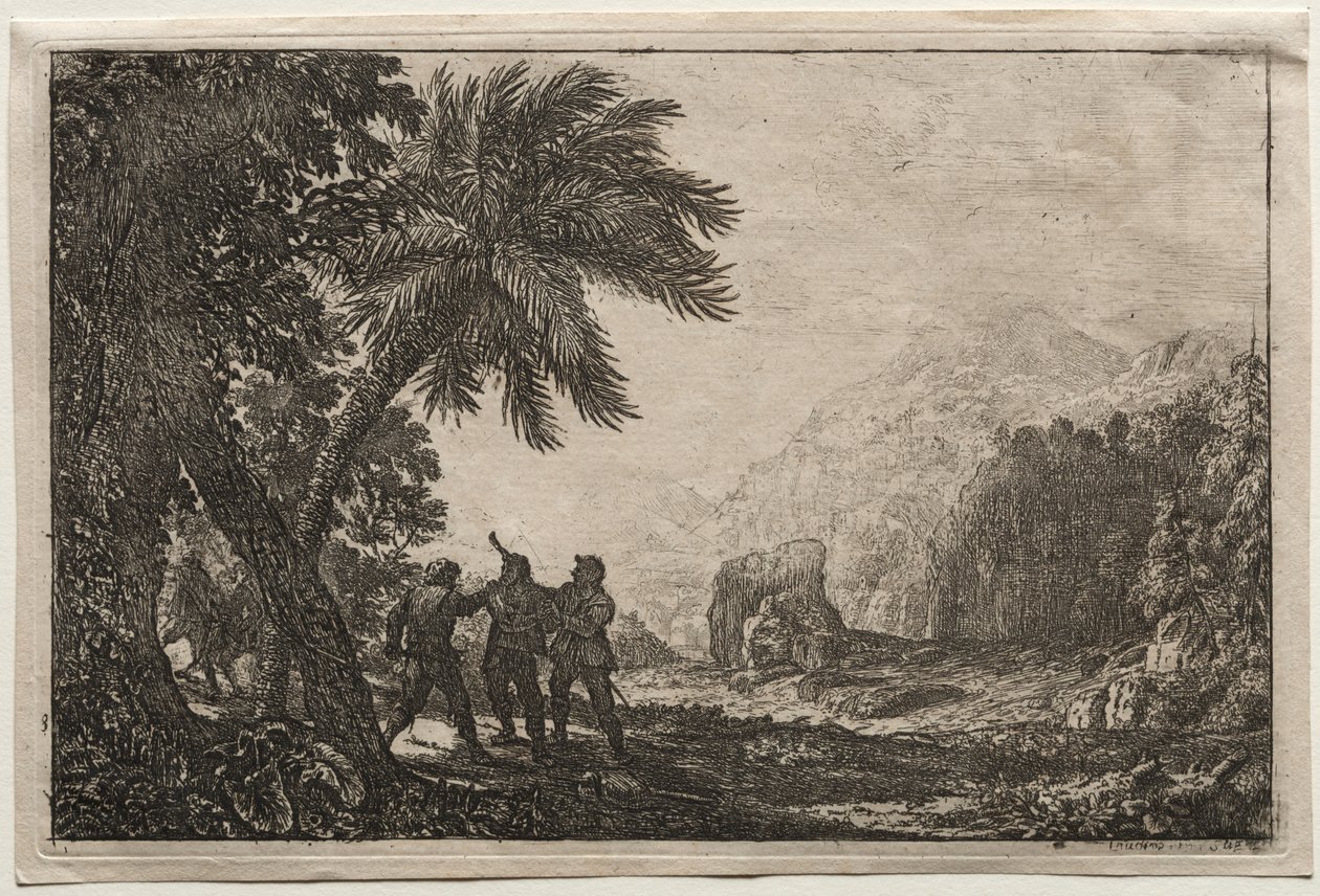Landschap met bandieten door Claude Lorrain