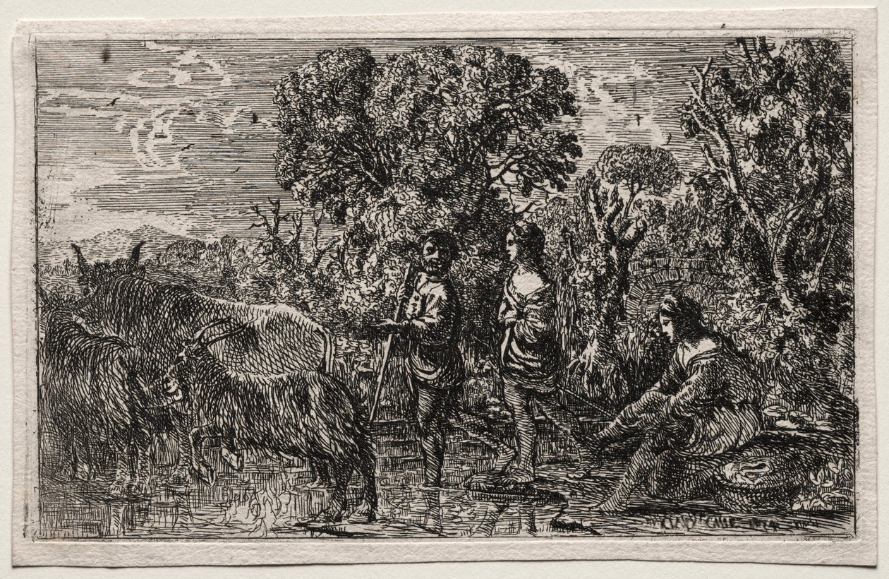 De Oversteek van de Voorde, 1634 door Claude Lorrain