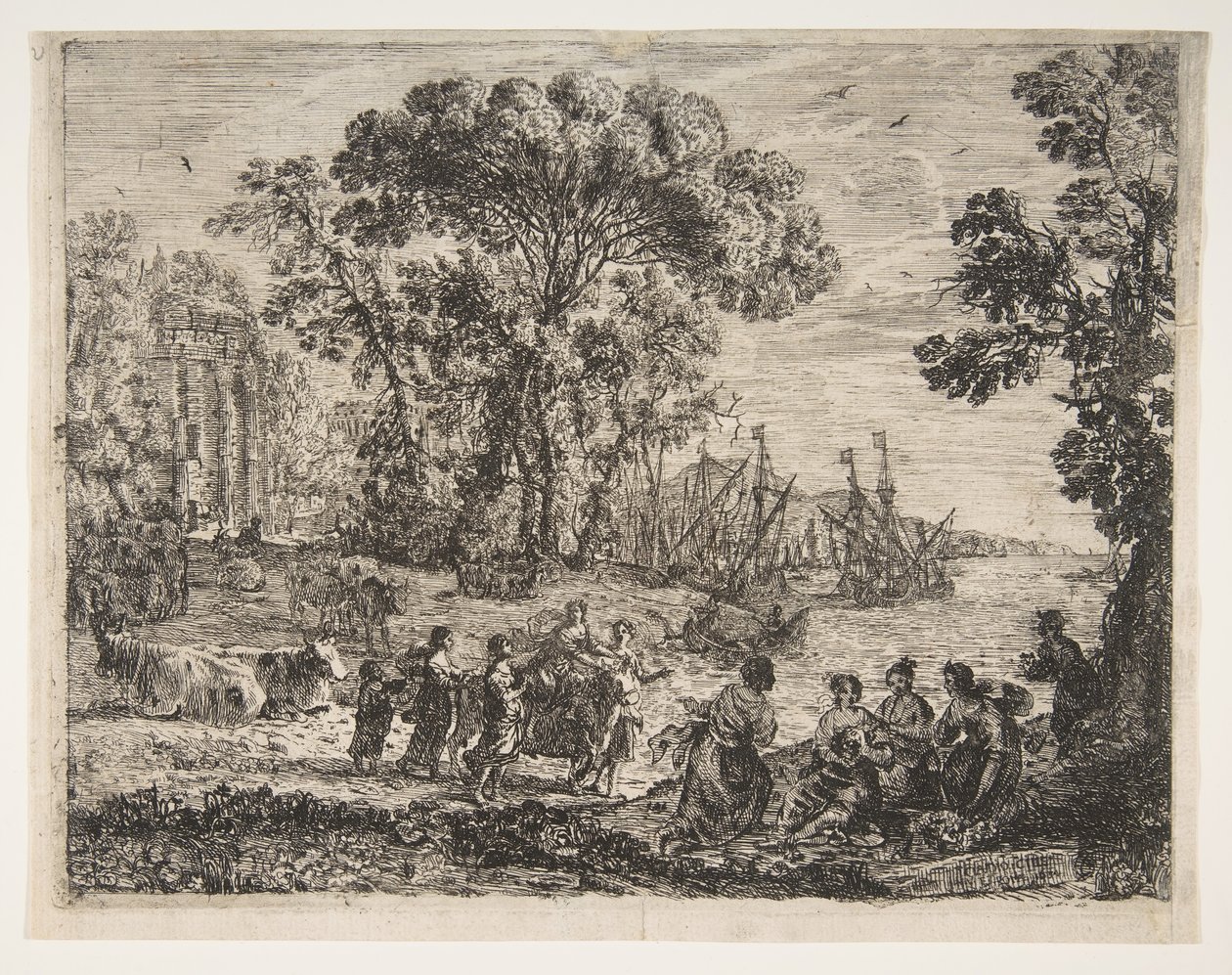 De verkrachting van Europa door Claude Lorrain