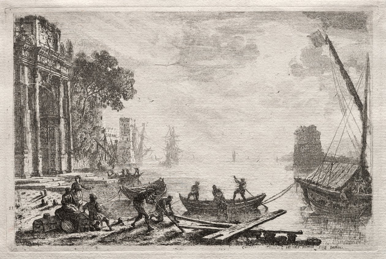 De zonsondergang door Claude Lorrain