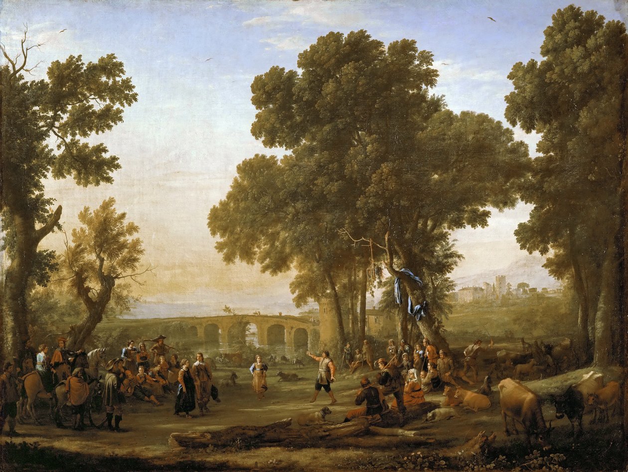 Het Dorpsfeest door Claude Lorrain