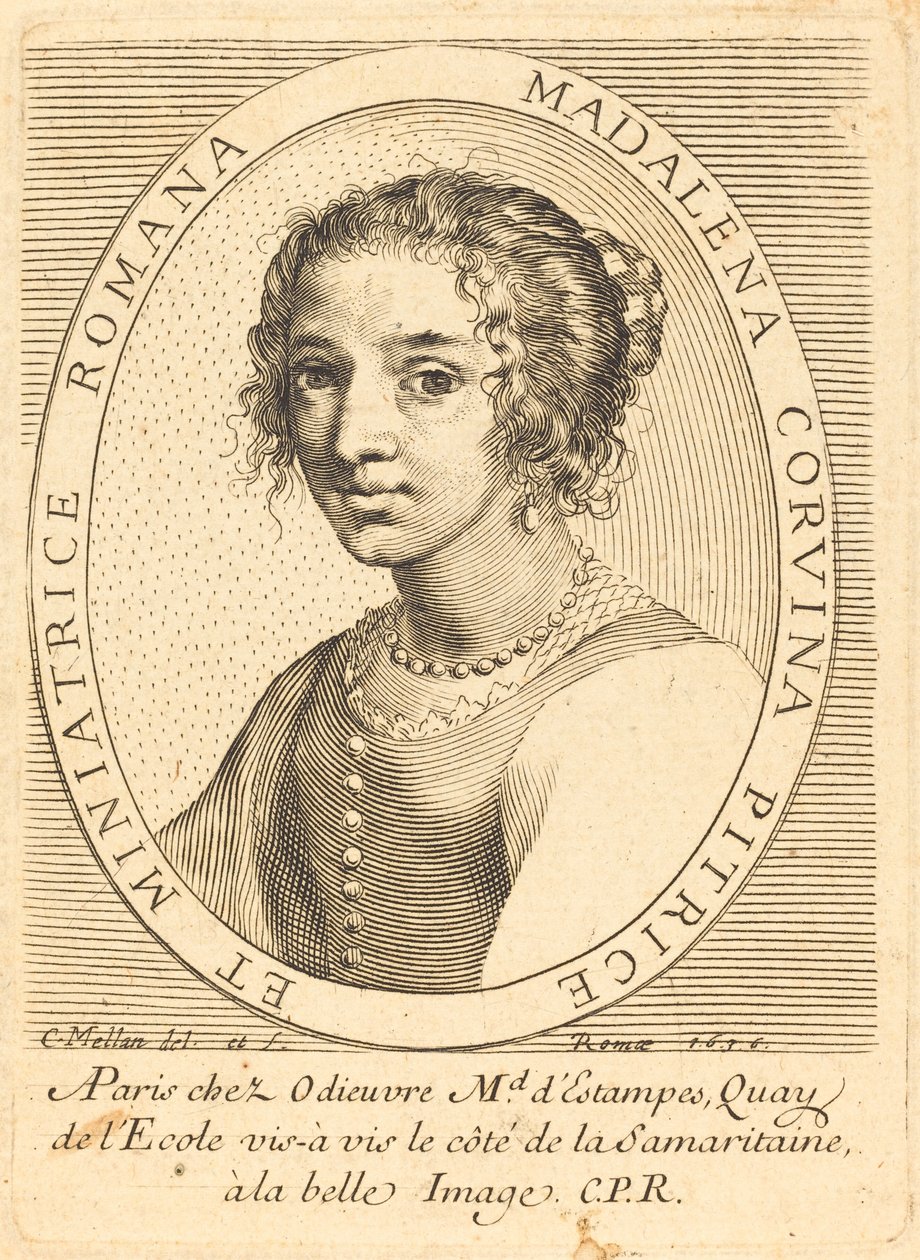 Maddalena Corvina door Claude Mellan