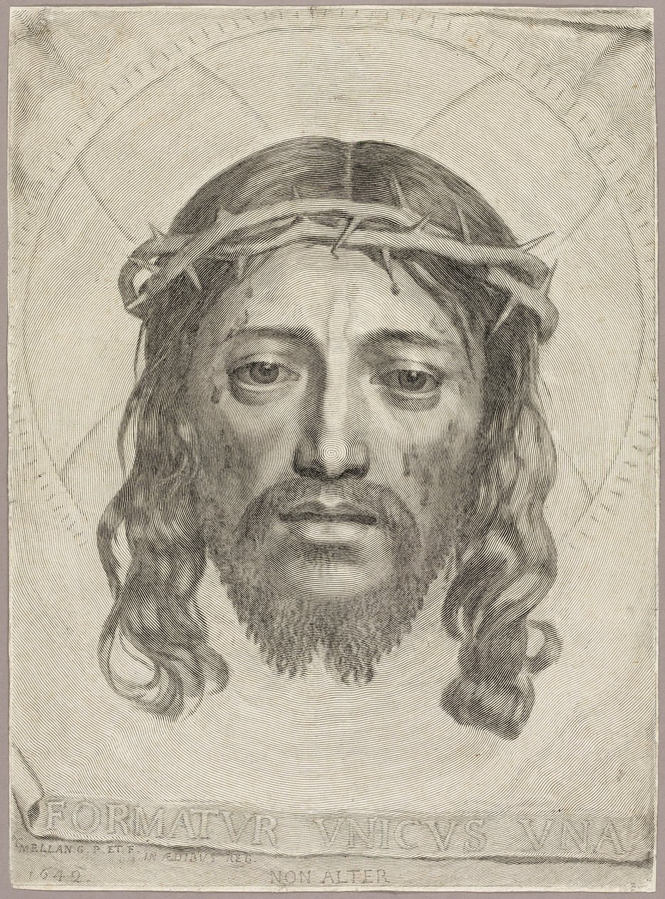 De Zweetdoek van Sint Veronica door Claude Mellan