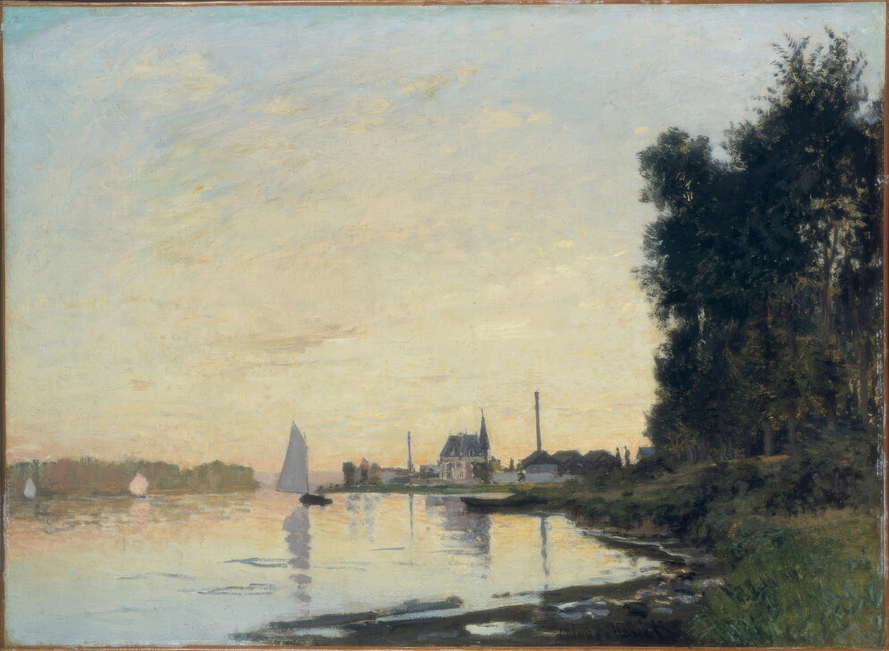 Argenteuil, late namiddag door Claude Monet
