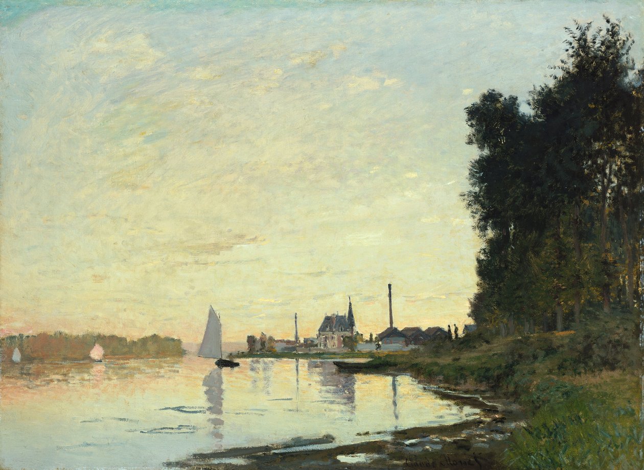 Argenteuil, late namiddag, 1872 door Claude Monet