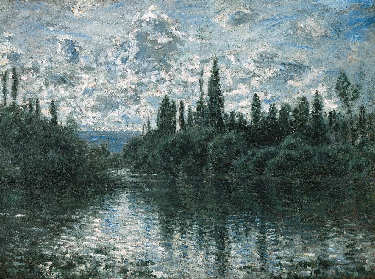 Arm van de Seine bij Vétheuil, 1878 door Claude Monet