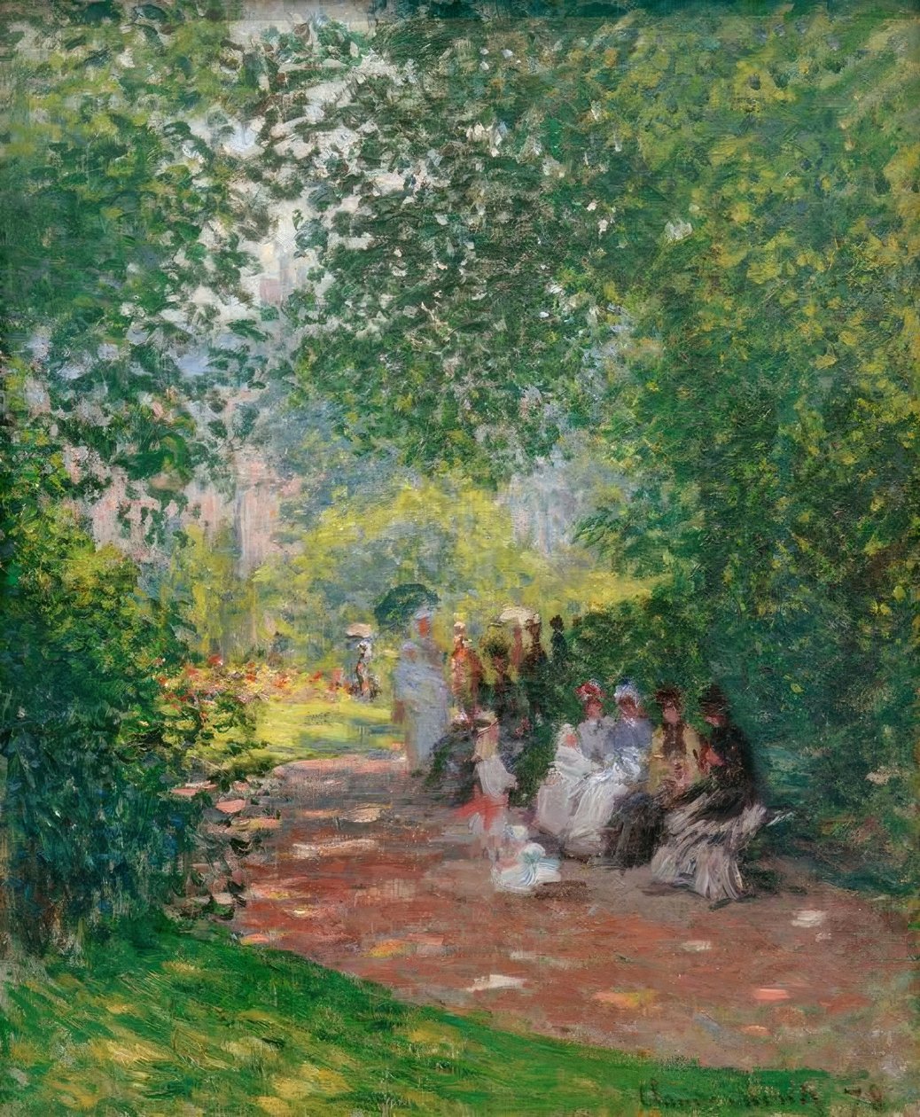 In Parc Monceau door Claude Monet