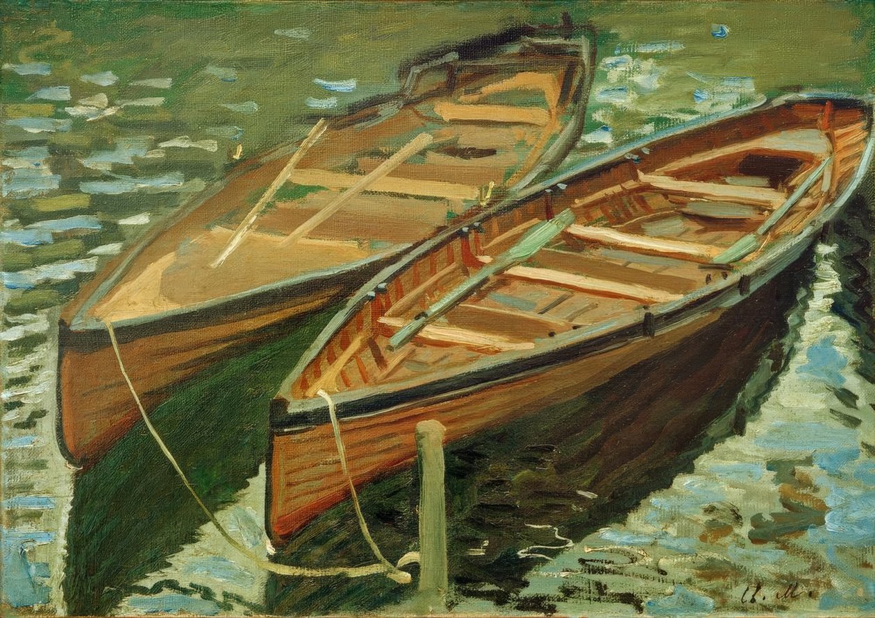 Boten door Claude Monet