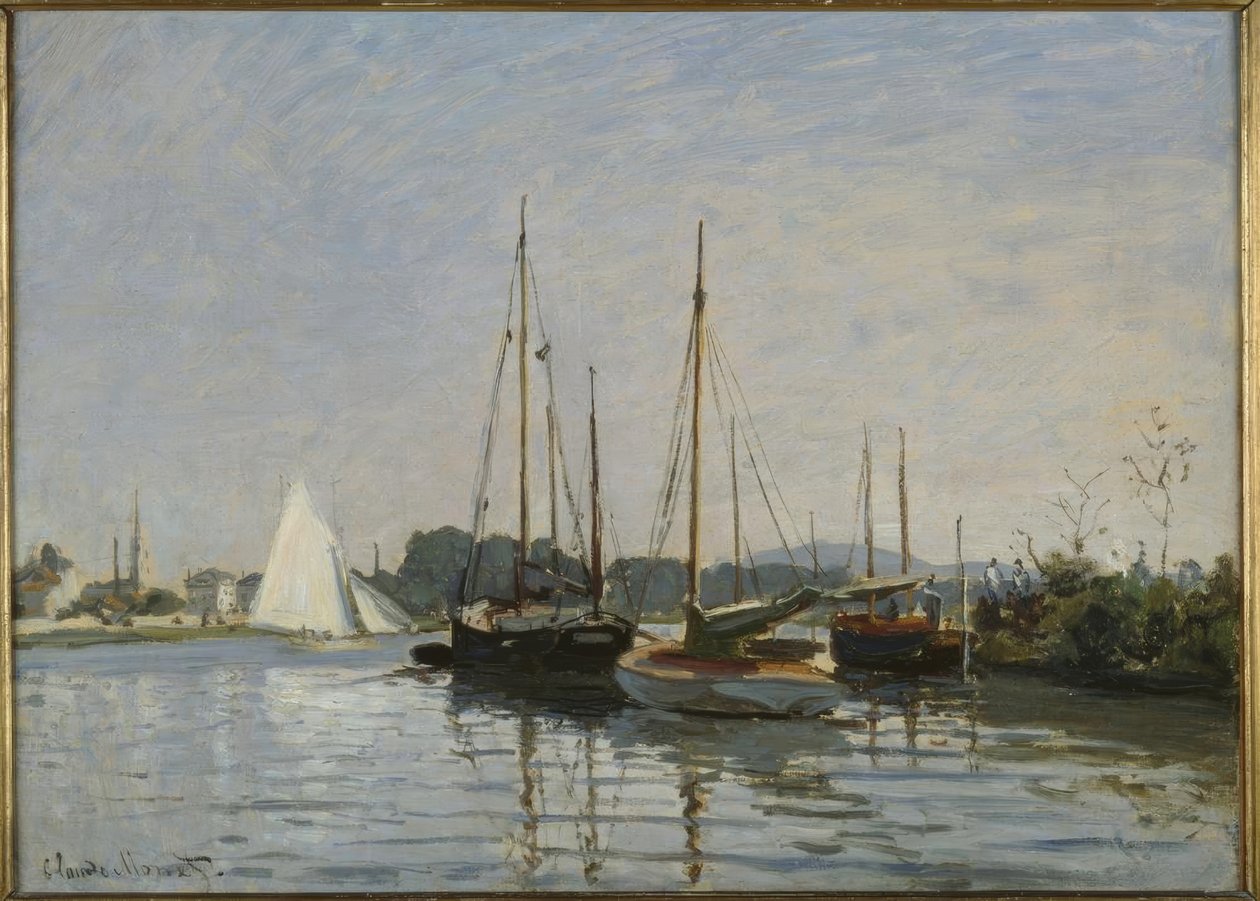 Pleziervaartuigen, Argenteuil door Claude Monet