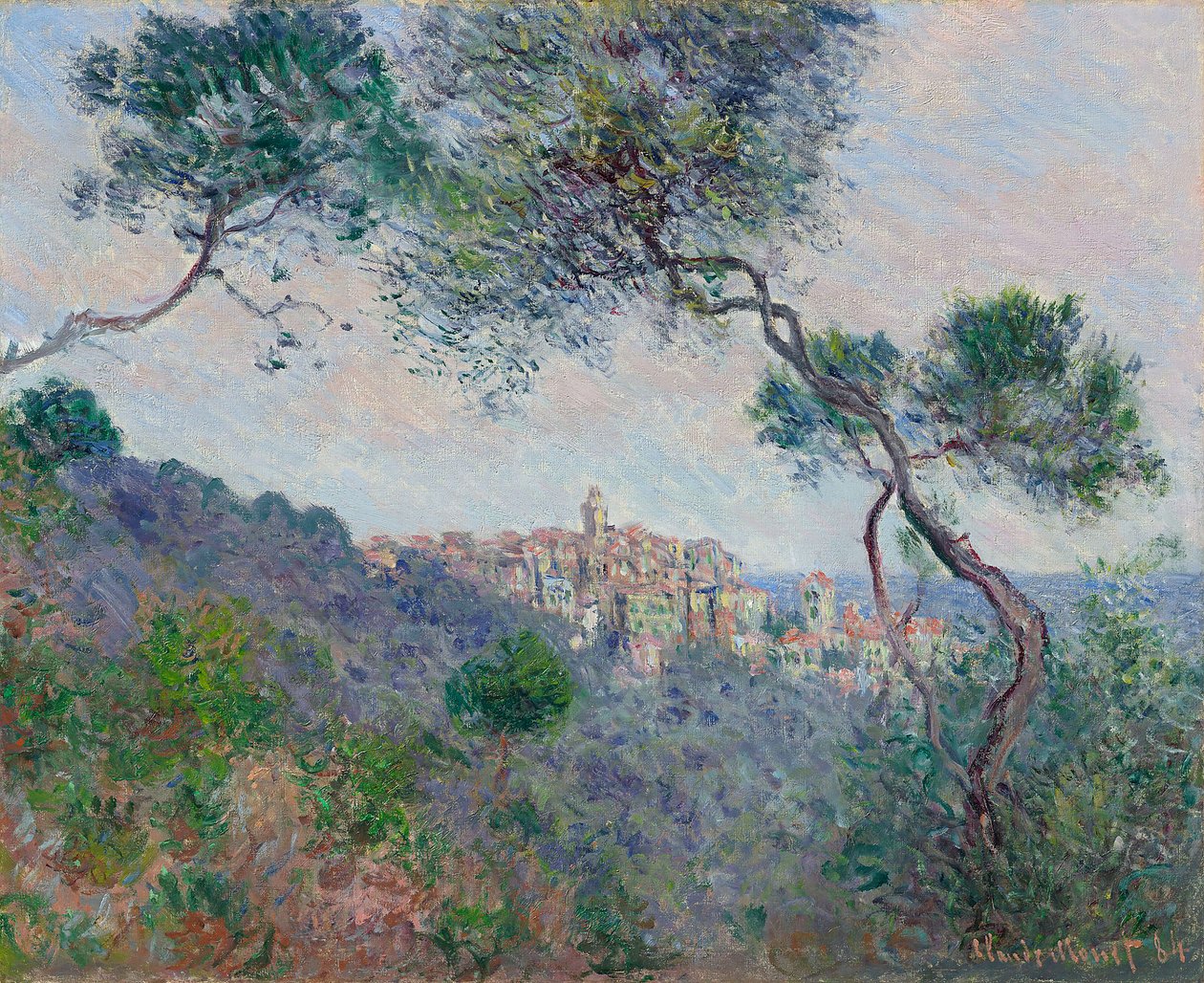 Bordighera, Italië door Claude Monet