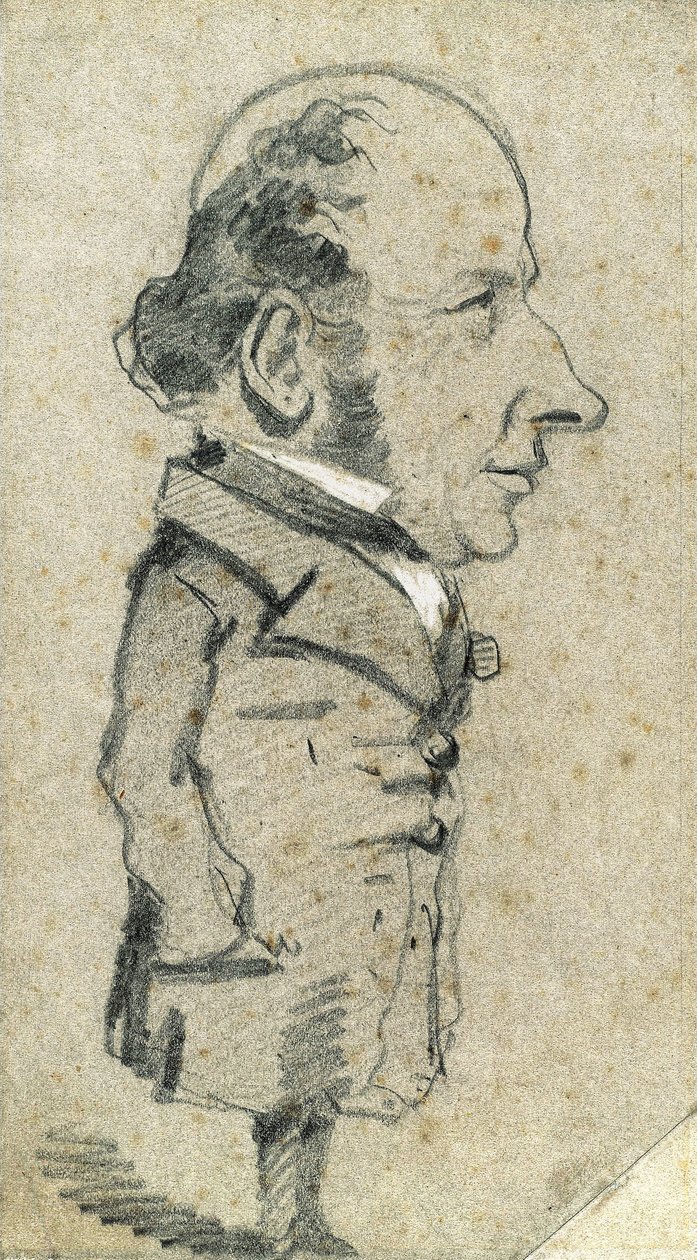 Karikatuur van Eugène Marcel door Claude Monet
