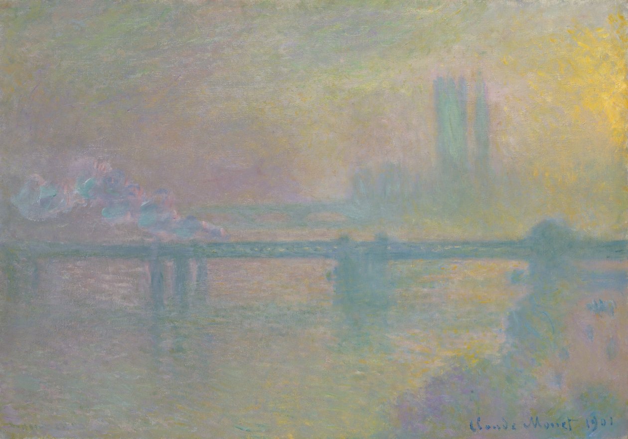 Charing Cross Bridge, Londen door Claude Monet