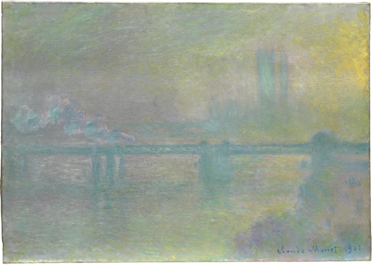 Charing Cross Bridge, Londen, 1901 door Claude Monet