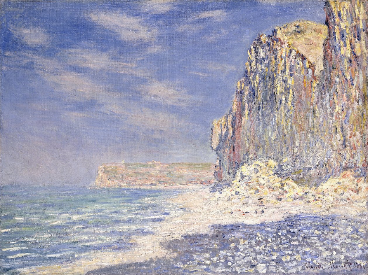 Kliffen bij Fecamp door Claude Monet