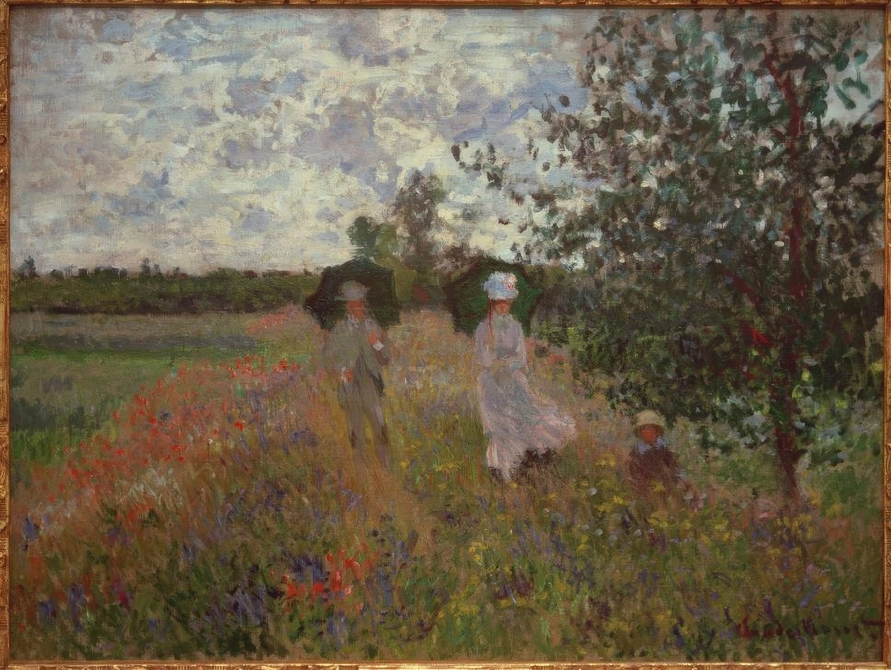 Wandeling bij Argenteuil door Claude Monet