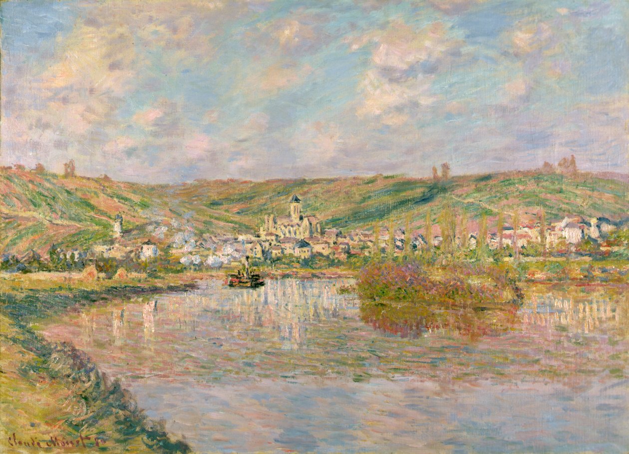 Einde van de middag, Vetheuil door Claude Monet